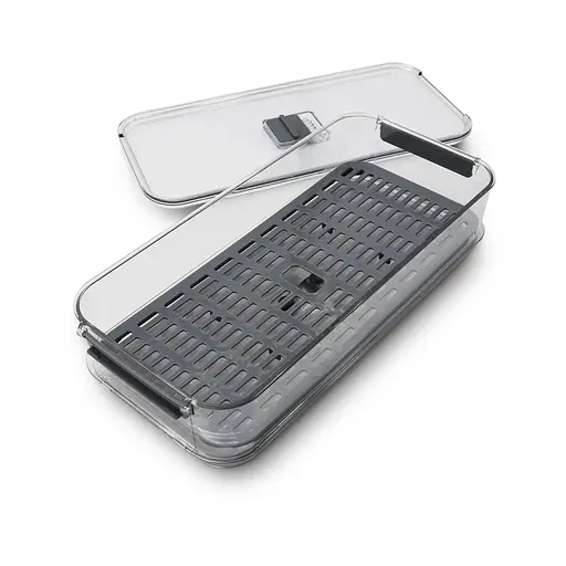 Контейнер Homax для зберігання в холодильнику 2.8 л 35.6х16.3х7.9 см прозорий/сірий (BR-05) - фото 4