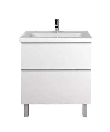 Тумба Мойдодир Grin 65-U с умывальником Fenova 65 Белый - фото 2