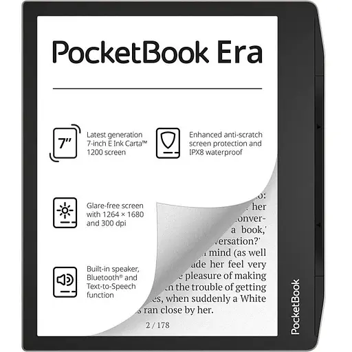 Электронная книга с подсветкой PocketBook 700 Era Stardust Silver (PB700-U-16-WW)