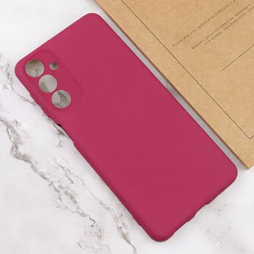 Чохол Silicone Cover Lakshmi Full Camera (A) для Samsung Galaxy M34 5G Бордовий / Marsala - фото 4