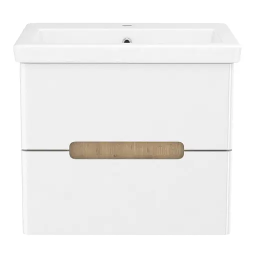 Тумба з умивальником Volle Solo 60 см Білий 1910.306007 - фото 2