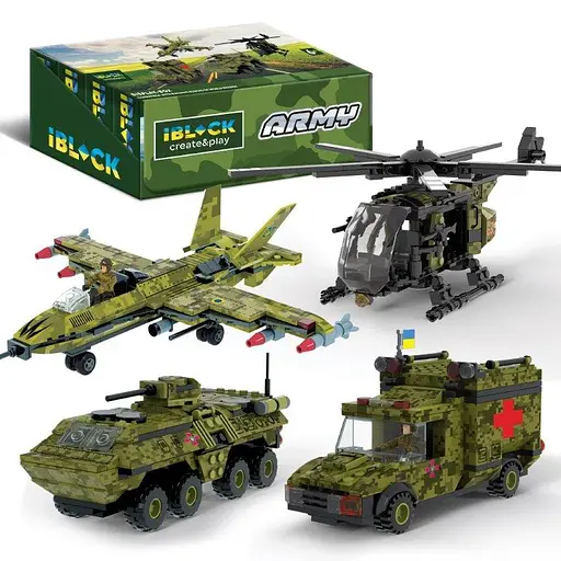 Конструктор IBLOCK Армія, PL-921-428, 205-227 деталей, (В асортименті) - фото 5