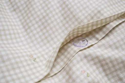 Постельное белье Lotus Home Hima сатин евро бело-песочное (svt-2000022346504) - фото 3