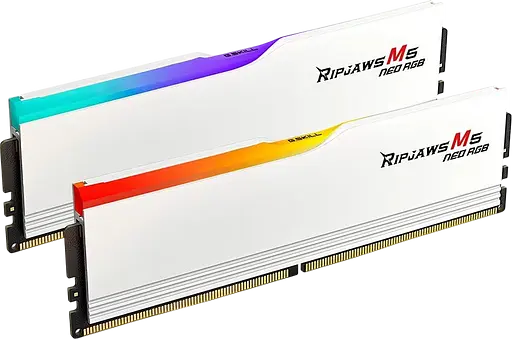 Оперативна пам'ять G.Skill 96GB (2x48GB) DDR5 6000MHz Ripjaws M5 Neo RGB White (F5-6000J3036F48GX2-RM5NRW)