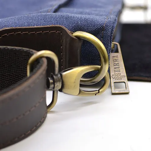 Кожаная мужская сумка через плечо TARWA 25х26х8.5 см sum0025835 - фото 6