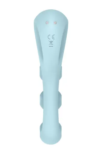 Вібратор для потрійної стимуляції Satisfyer Tri Ball 2 20.5 см блакитний - фото 10