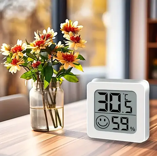 Міні РК-цифровий термометр і гігрометр — портативний вимірювач температури та вологості для дому та вулиці - фото 8