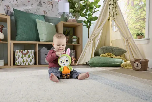 Іграшка з прорізувачем Fisher-Price Зайчик-обіймашка (JLB87) - фото 5