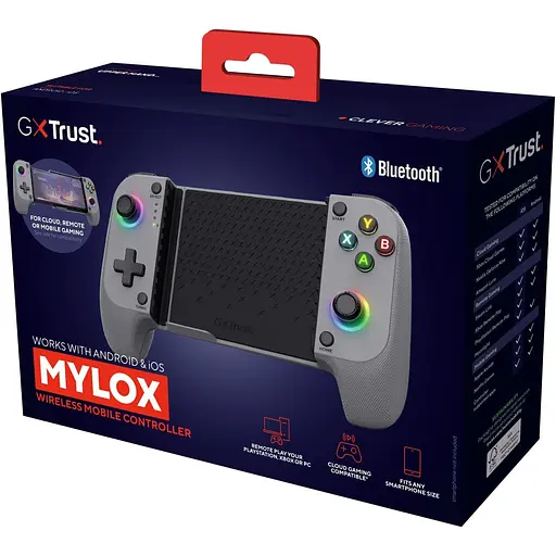 Геймпад Trust GXT 735G Mylox Wireless mobile Gaming Controller BT Grey (25649_TRUST) - фото 7