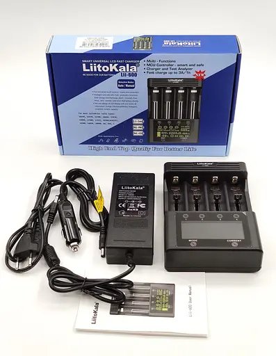 Заряднoe устройство Liitokala Lii-600 на 4 канала (для Ni-MH, Ni-CD, Li-Ion) с блоком питания и автоадаптером - фото 6