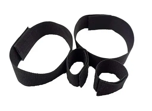 BDSM фіксатори для рук і ніг 'Black Bondage' Чорний K000428 - фото 1