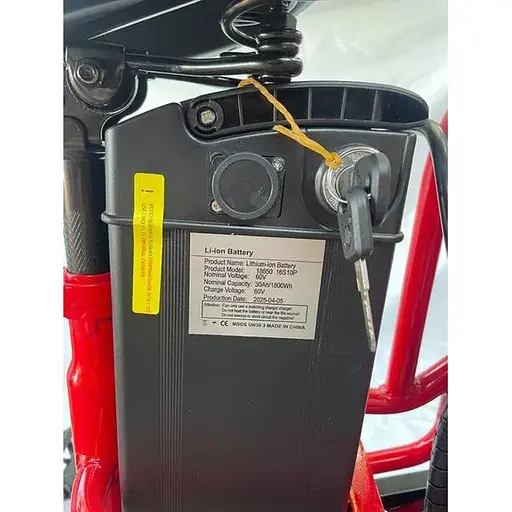 Электровелосипед Minako Monster Pro 16" 1000W 60V 30Ah гидравлические тормоза красный - фото 14