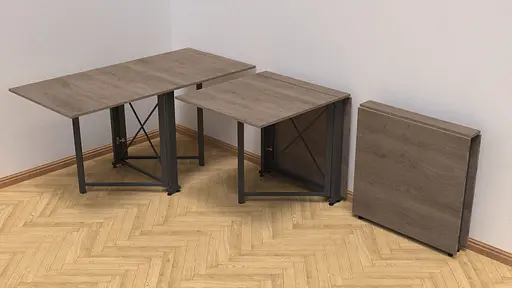 Стіл-книга трансформер Оріон 2 Ferrum-decor 750x1520x730 Чорний метал ДСП Дуб Сонома Трюфель 16 мм (FRD-104587) - фото 4
