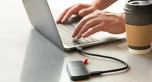Наружный SSD-накопитель SanDisk Portable SSD 1Tb USB 3.2 Gen.2 (SDSSDE30-1T00-G25) - фото 5
