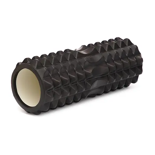 Масажний ролик Cornix EVA 33 x 14 см (валик, ролер) XR-0329 Black - фото 2