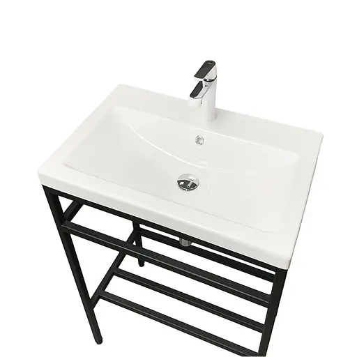 Раковина Adamant умывальник CERS искусственный камень прямоугольная - фото 5