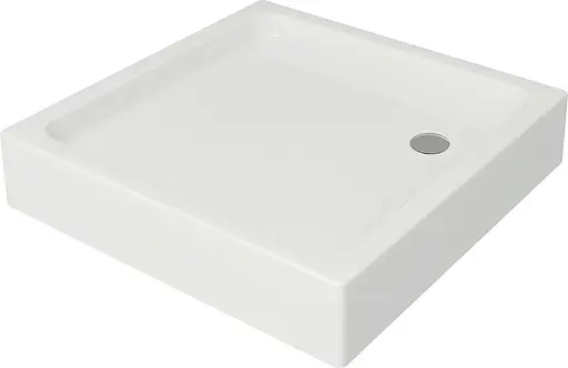 Душовий піддон Cersanit Tako квадратний з панеллю 80x80 S204-011 білий - фото 1