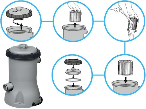 Каркасный бассейн Bestway Pool 427x84 56595 с фильтром и насосом - фото 5