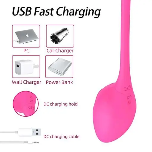 Смарт-виброяйцо для клитора и точки G для женщин 10 режимов фиолетовое - фото 3