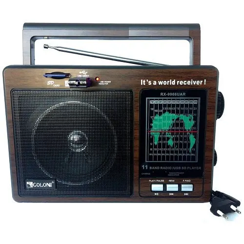 Радиоприемник Golon RX-9966 (FM, AM, SW) разъемы USB или SD