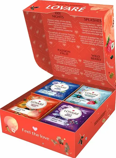Набір чорного чаю Lovare 4 виду Black Tea Assorted у пакетиках 32 шт. - фото 2