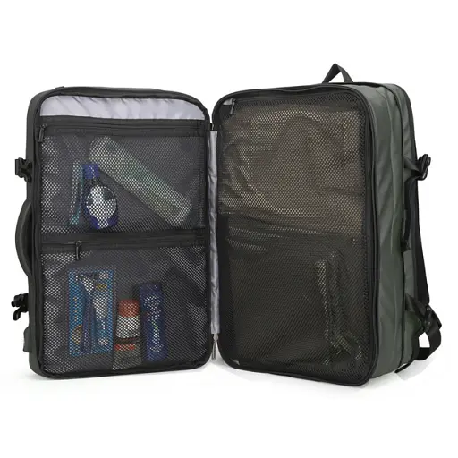 Рюкзак городской расширяемый Mark Ryden 8057Y 23-39л с отсеком для ноутбука до 17.3" и USB Green (18179) - фото 6