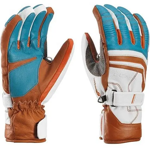 Рукавиці Leki Aspen Retro S 9 Cyan/White/Tan/Orange (1052-634 82003 090)