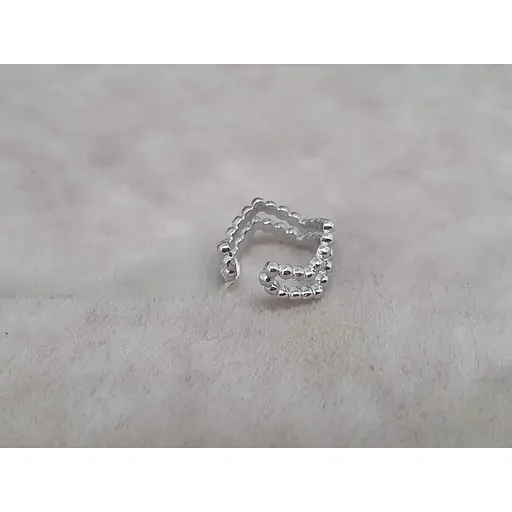 Срібна сережка-кафф на хелікс Umax. 70125U - фото 3