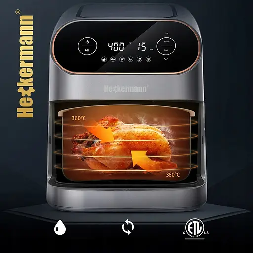 Аэрогриль Аэрофритюрница Heckermann AF06 7л 2100W - фото 6