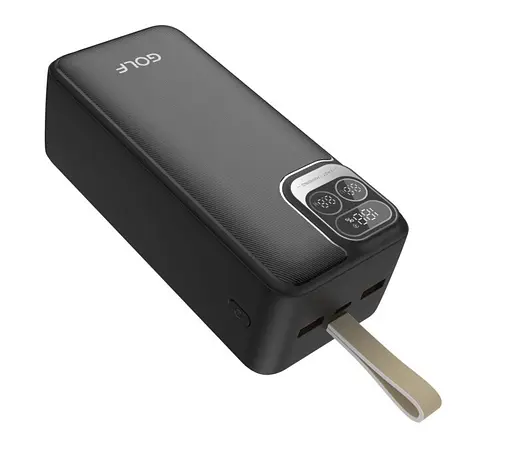 Зовнішній АКБ акумулятор Golf P54 400000mah (PD20W+QC22.5W) чорний - фото 5