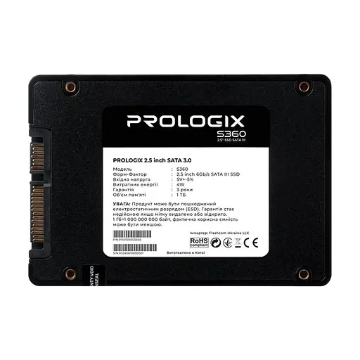 Накопичувач SSD Prologix 2.5 1TB (PRO1000GS360) - фото 2