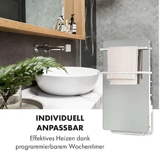 Инфракрасный обогреватель Klarstein Hot Spot Crystal Flow LED для ванной комнаты 36 м² 2000 Вт 5-40 °C (100350 - фото 3