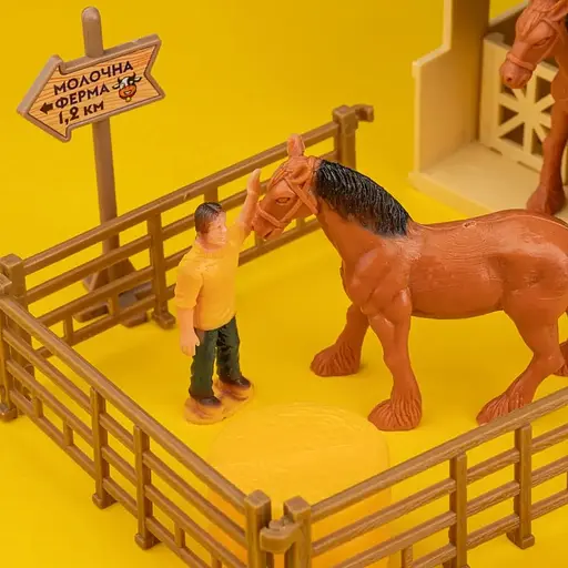 Игровой набор Otamanko Веселый хутор грузовик и конюшня с лошадьми - фото 6