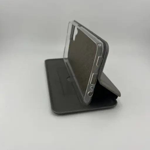 Чехол книжка Xiaomi Redmi Note 8 эко-кожа Premium Case для смартфона Черный - фото 5