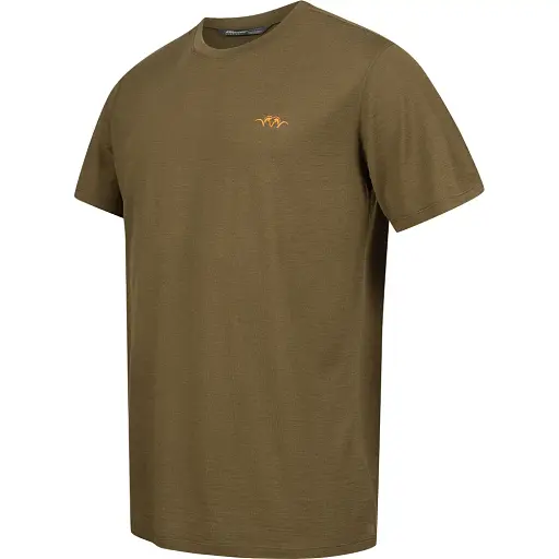 Футболка Blaser Active Outfits Men's Merino Base 160 T L Dark Olive - фото 2