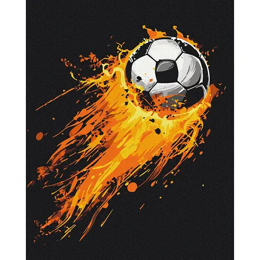 Картина за номерами на підрамнику Brushme Вогняний гол