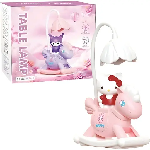 Дитяча настільна лампа Hello Kitty біла (353E)