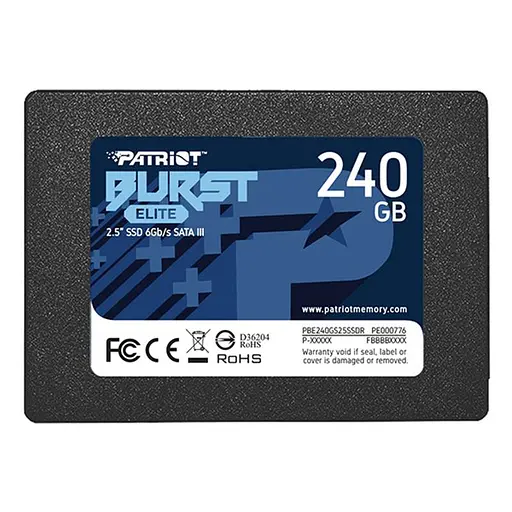 SSD-накопитель 240 ГБ Patriot Burst Elite 2.5 SATAIII TLC (PBE240GS25SSDR) - фото 1