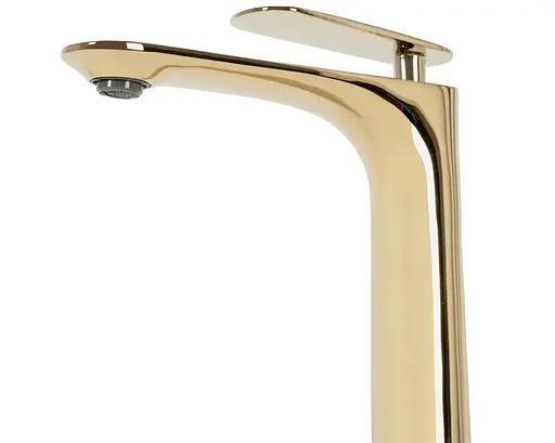 Смеситель для умывальника Rea Berg высокий gold REA-B2042 Золотой - фото 4