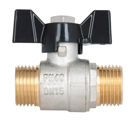 Кран шаровой Thermo Alliance Base 1/2" НН прямой, PN40, бабочка SD606W15 - фото 4