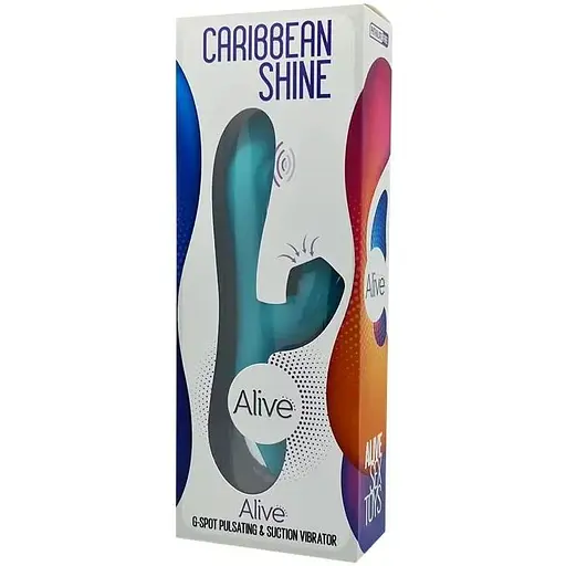 Вібратор-кролик 3 в 1 G Alive Caribbean Shine Blue - фото 2