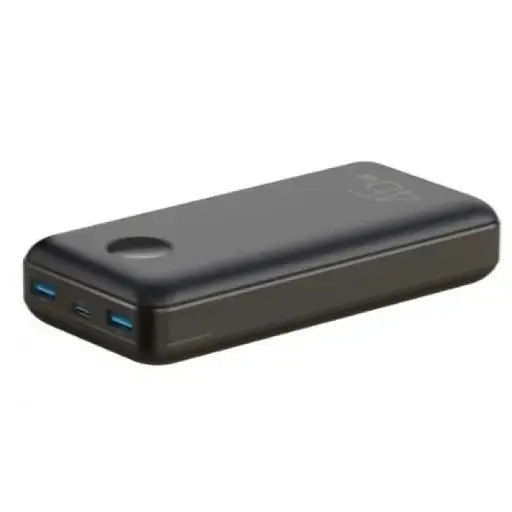 Зовнішній акумулятор XO PR203 45W 2 USB+Type-C QC і PD3.0 20000mAh чорний - фото 2
