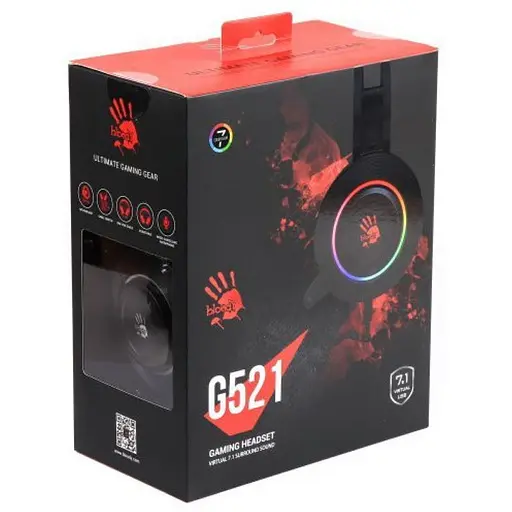 Гарнітура ігрова Bloody G521 Black (4711421952125) - фото 5