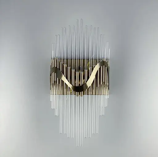 Вишукане бра в корпусі метал бронзовий cappuccino Line F MB 8089/2 - фото 4