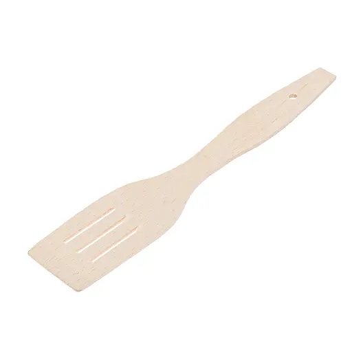 Кухонная лопатка деревянная с тремя прорезями 28 см, Woodly 86770 - фото 1