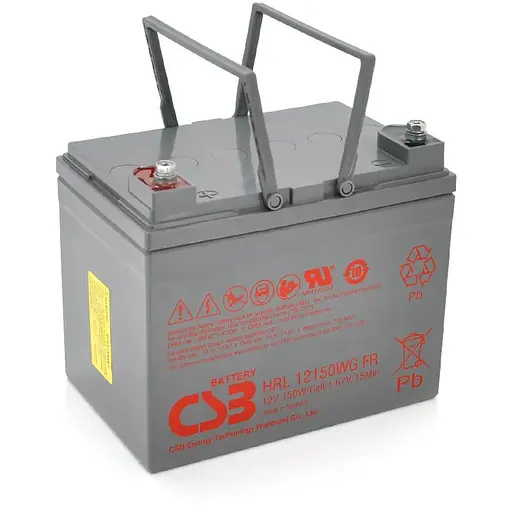 Акумуляторна батарея CSB HRL12150WGFR, 12V 38Ah (195х130х172мм)