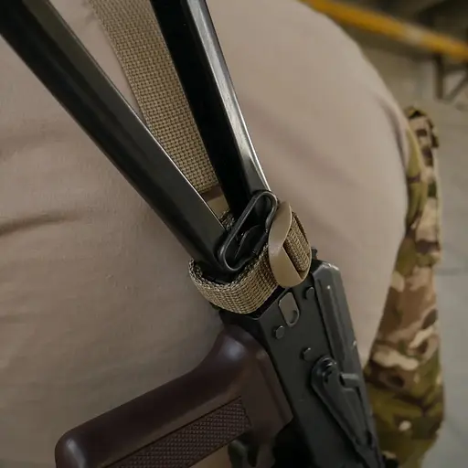 Ремінь Kiborg 3-точковий для АК РПК Coyote (1000-k8000) - фото 6