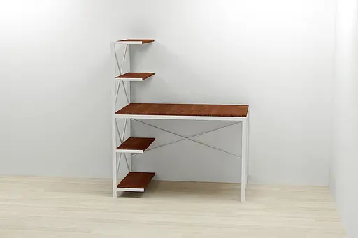 Компьютерный стол Ferrum-decor Джек 75x140x70 Белый ДСП Венге (FRD-105329) - фото 3