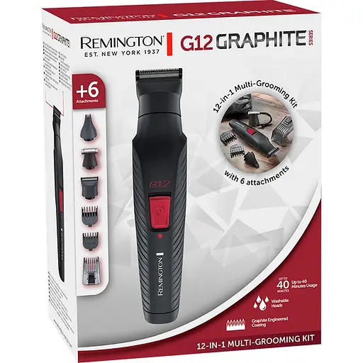 Триммер универсальный Remington PG2120 G12 Graphite 12-in-1 Multigrooming Kit (43324530100) - фото 8