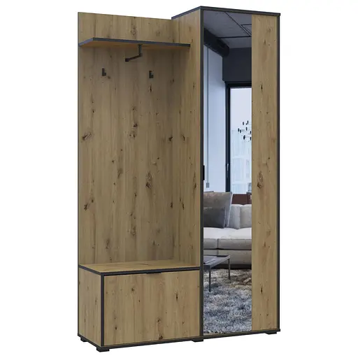 Прихожая Doros Дора Дуб Артизан 113,5х40х192 (44900218) - фото 7